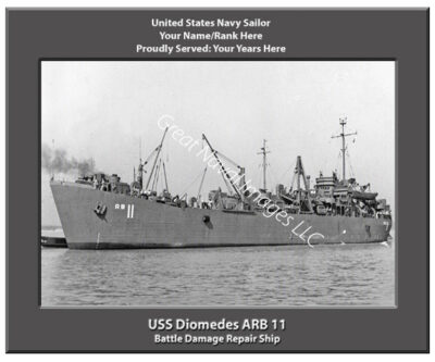 USS Diomedes ARB 11 personalized navy ship photo