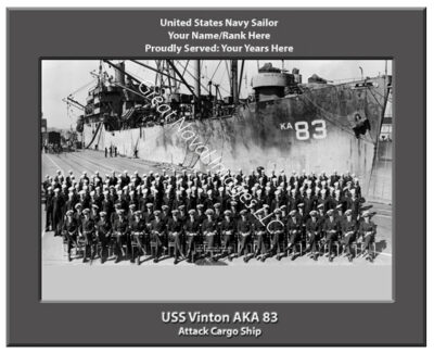 USS Vinton AKA 83 personalized navy ship photo